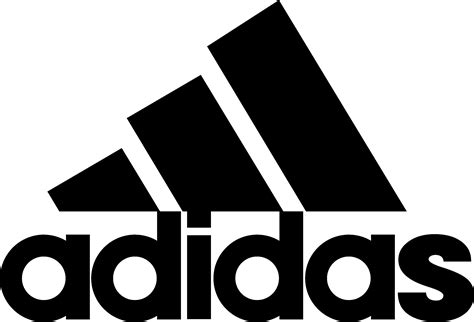 Adidas logos in black